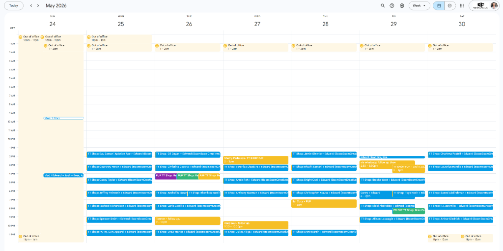 Proof Calendar Week 2